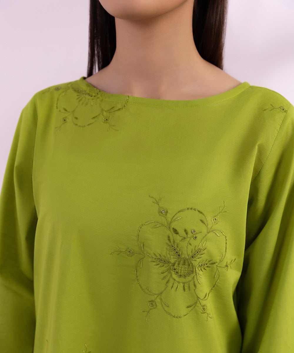 Sapphire Embroidered Lawn Shirt