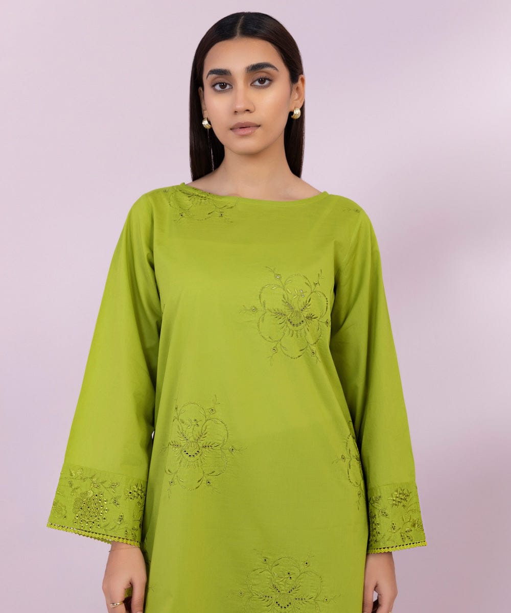 Sapphire Embroidered Lawn Shirt