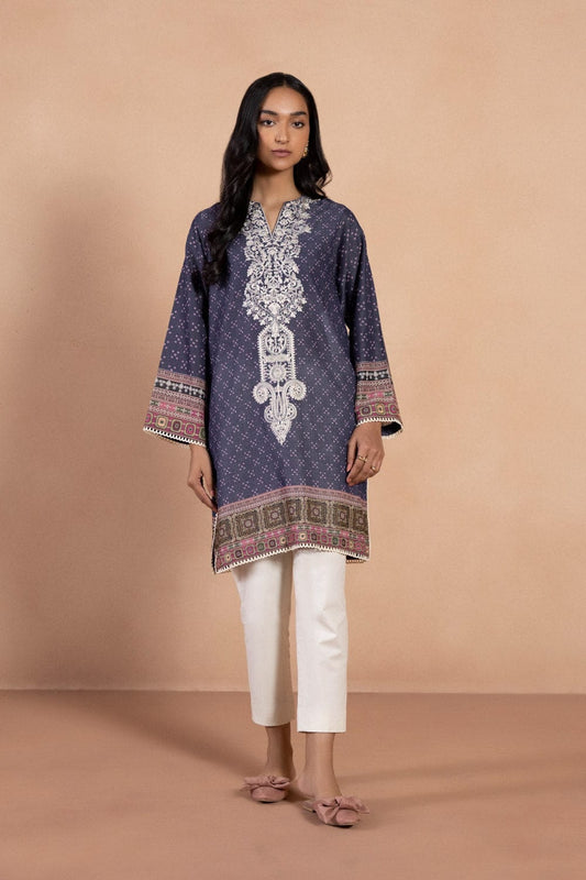 Sapphire Embroidered Karandi Shirt