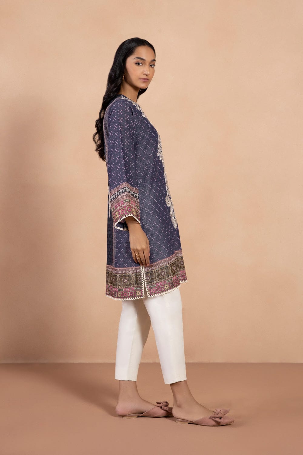 Sapphire Embroidered Karandi Shirt